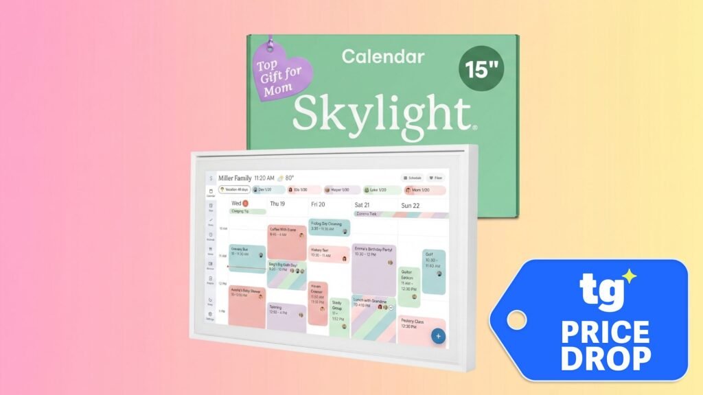 The Skylight Calendar is on sale right now and it's built to organize the scheduling chaos in your life