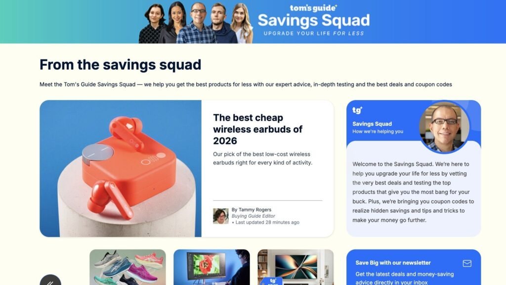 The Tom's Guide Savings Squad is packed with experts, opening my eyes to big deals I've never seen