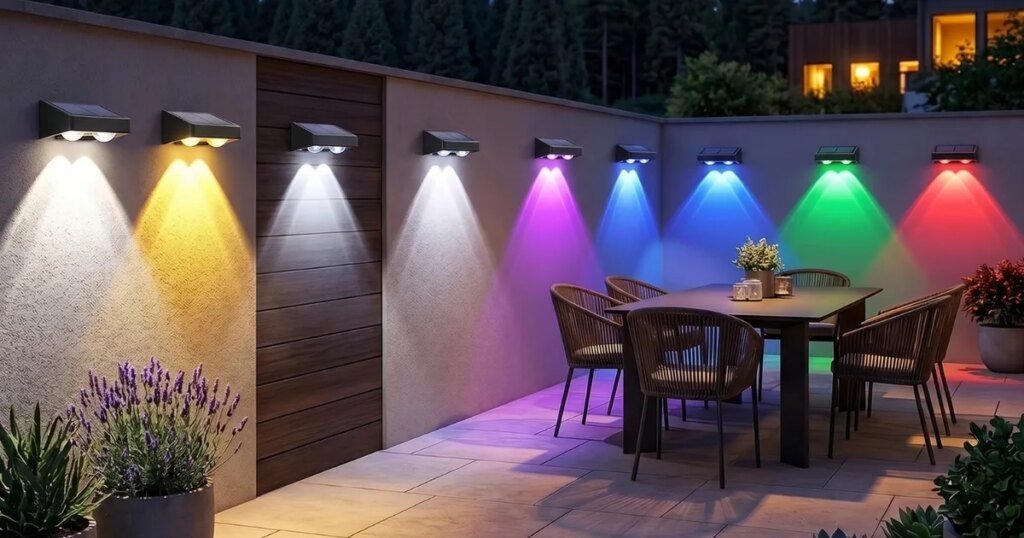 These solar fence lights offer 11 modes and 9 colors for $2.50 per light, and the IP65 rating means they stay out all year