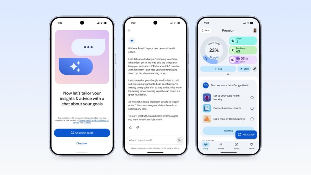 What is Google Health Coach? The premium AI fitness tech explained