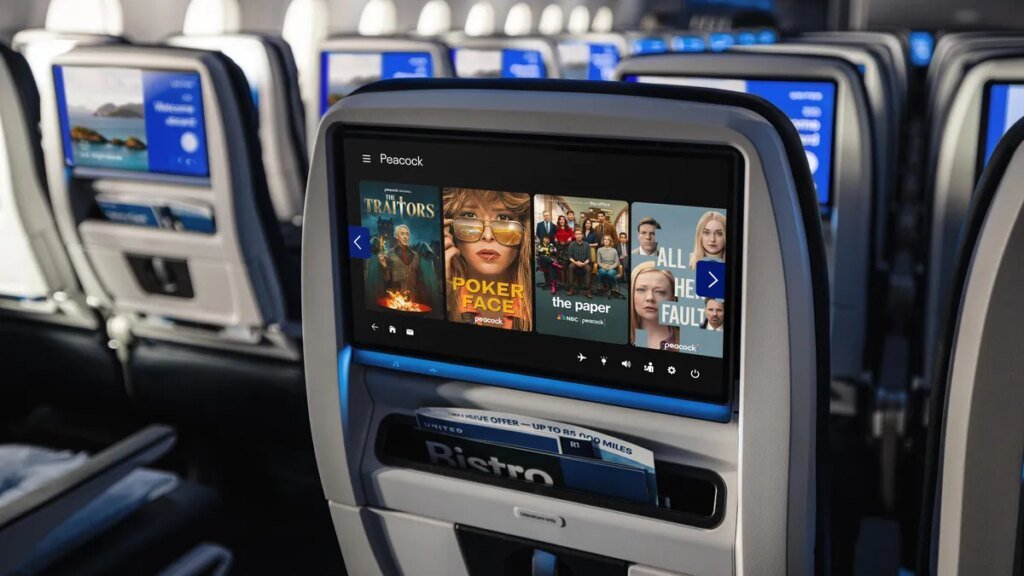 Peacock is available on United Airlines flights